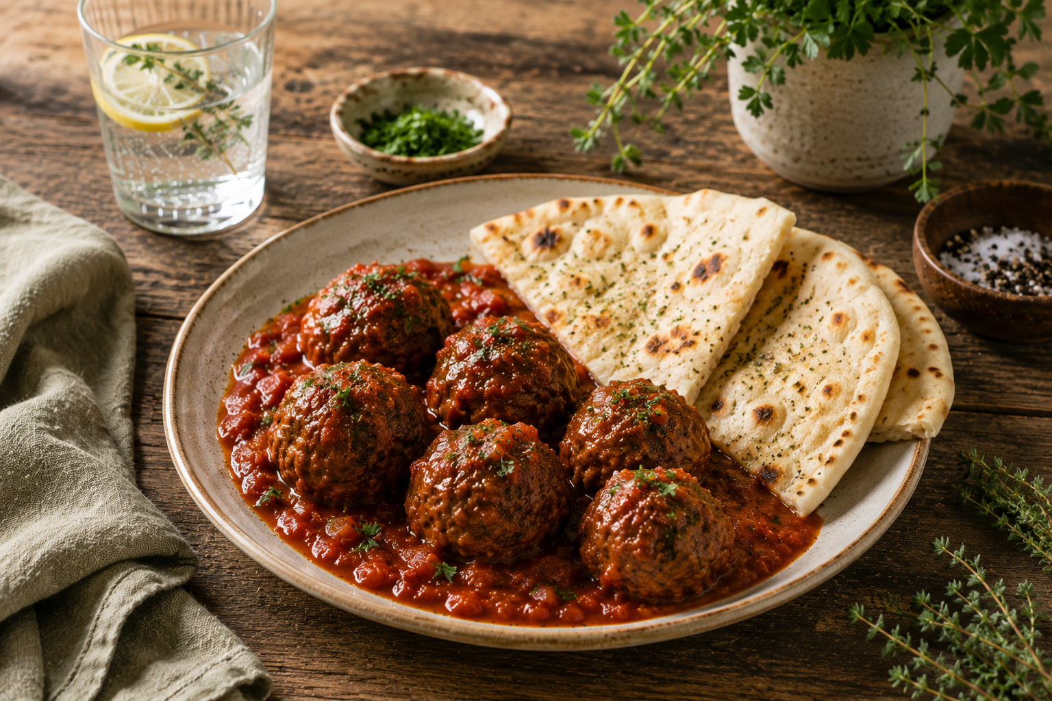 Tomato meatballs