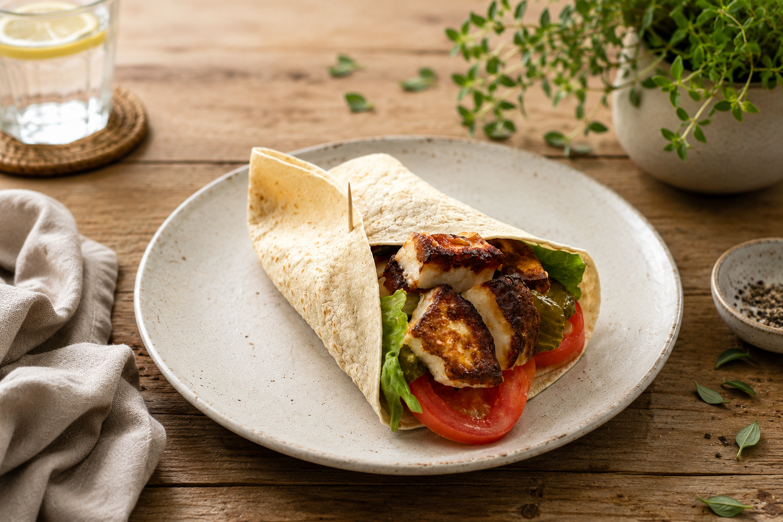Halloumi Tortilla